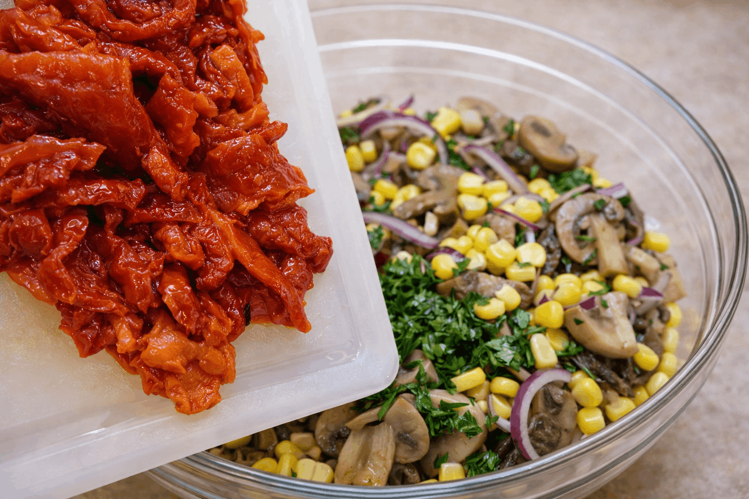 🥗 Шарена салата с кашкавал-Стъпка-3609